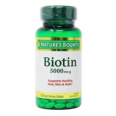 Nature's Bounty Biotin 5000 Mg Tablet 72li
