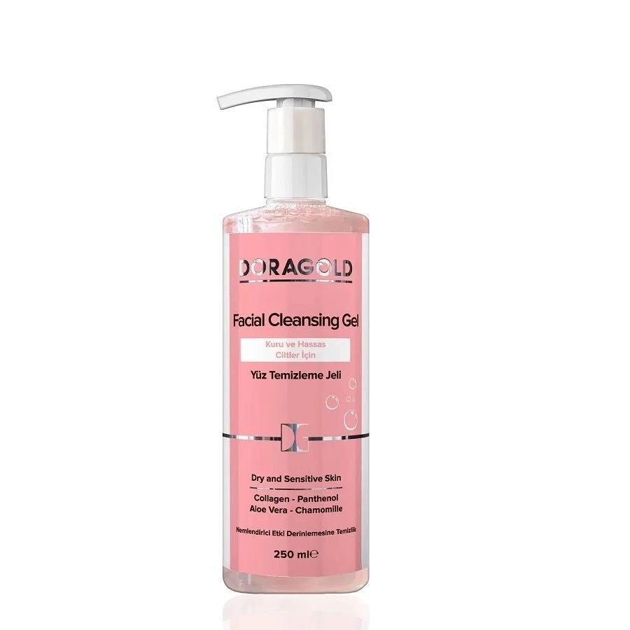 Doragold Kuru Ve Hassas Ciltler Için Yüz Temizleme Jeli Nemlendirici Etki 250 ml