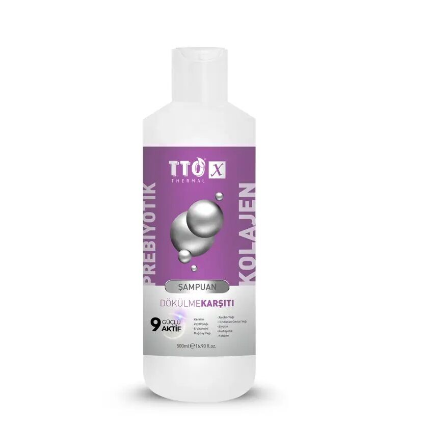 TTO X Dökülme Karşıtı Kolajen & Prebiyotik Saç Şampuanı 500 ml