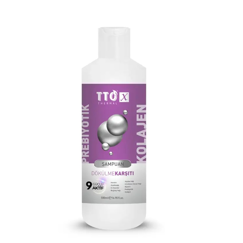 TTO X Dökülme Karşıtı Kolajen & Prebiyotik Saç Şampuanı 500 ml