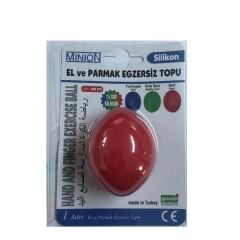 Minion El Ve Parmak Egzersiz Topu Kırmızı Sert