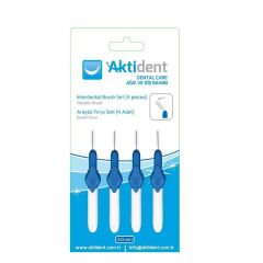 Aktident Arayüz Fırçası Mavi 3.0mm 4 Adet