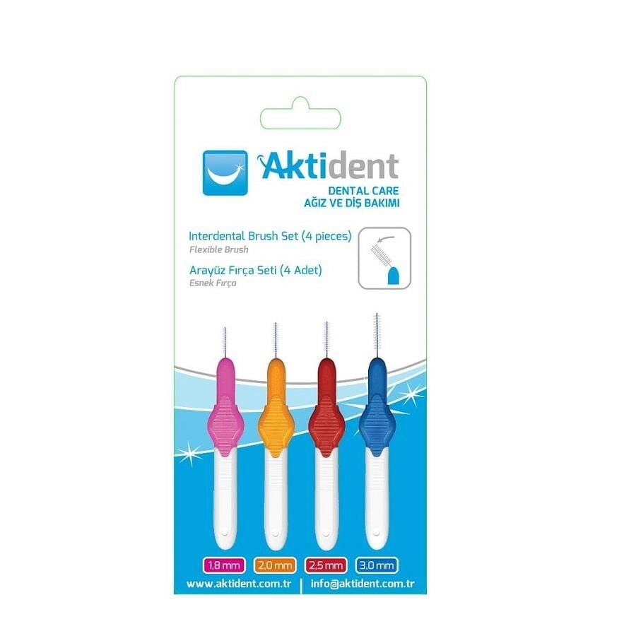 Aktident Arayüz Fırçaları Karma SETİ 4 Adet