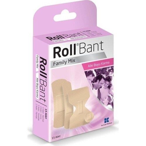 Roll Bant Family Mix Suya Dayanıklı Yara Bantı