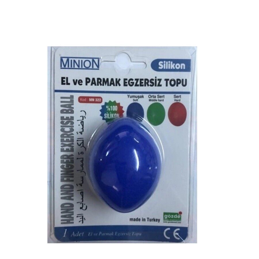 Minion El Ve Parmak Egzersiz Topu Mavi Orta