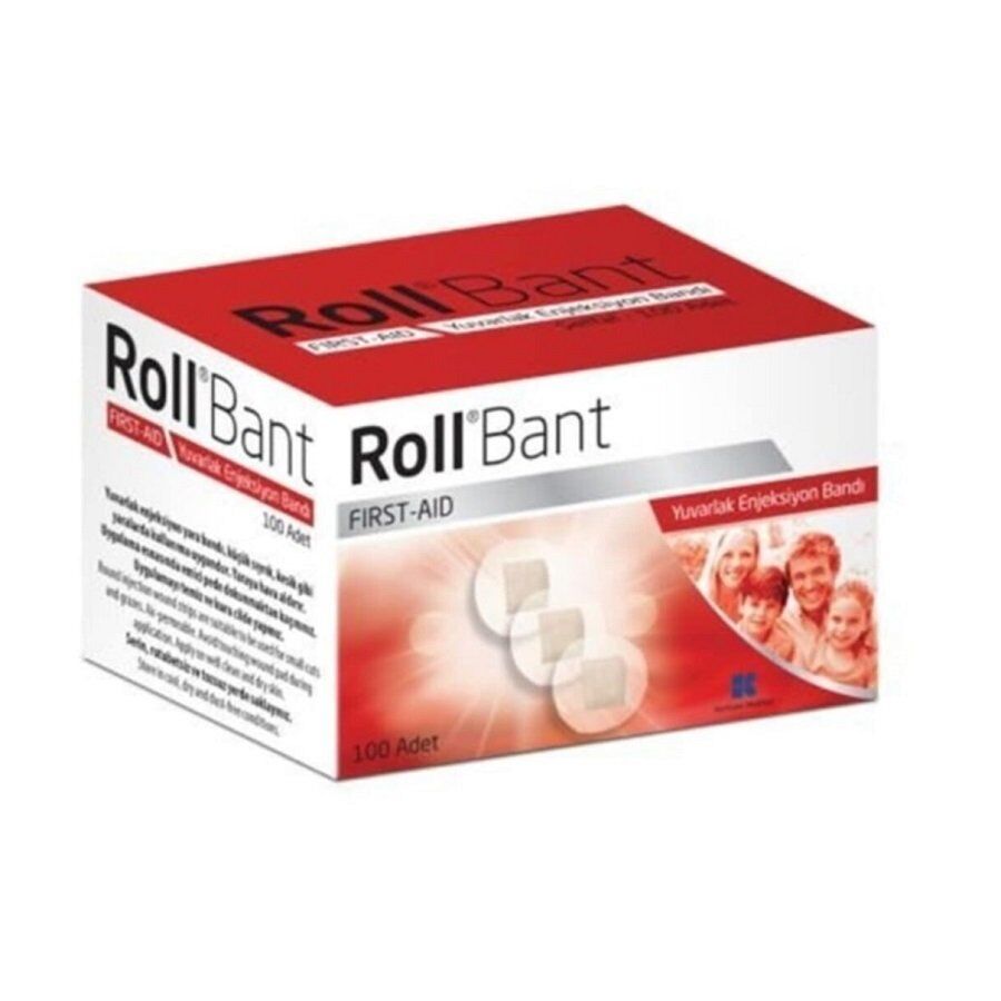 Roll Bant First Aid Yuvarlak Enjeksiyon Bantı 100 Adet