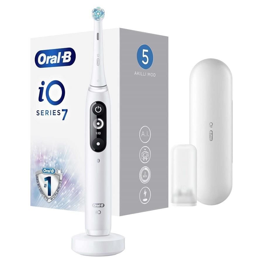 Oral-B iO 7 Şarjlı Diş Fırçası - Beyaz