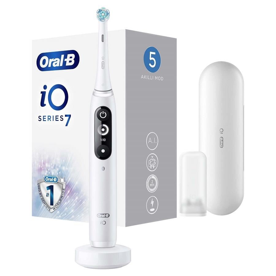 Oral-B iO 7 Şarjlı Diş Fırçası - Beyaz