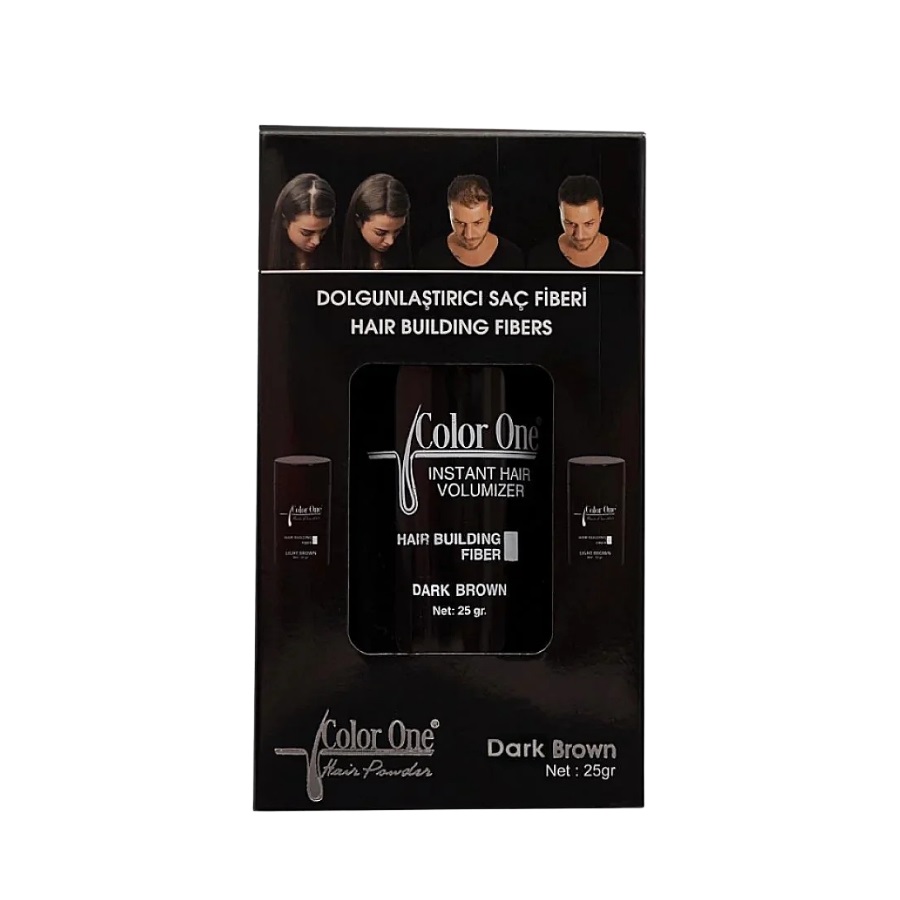 Color One Dark Brown 25 gr Dolgunlaştırıcı Saç Fiberi Toz