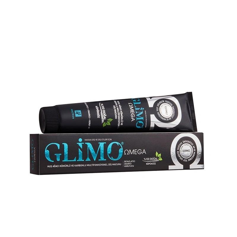 Glimo Omega Huş Ağacı Kömürlü ve Aktif Karbonlu Multifonksiyonel Doğal Diş Macunu 20ml - Beyazlatıcı Onarıcı Koruyucu