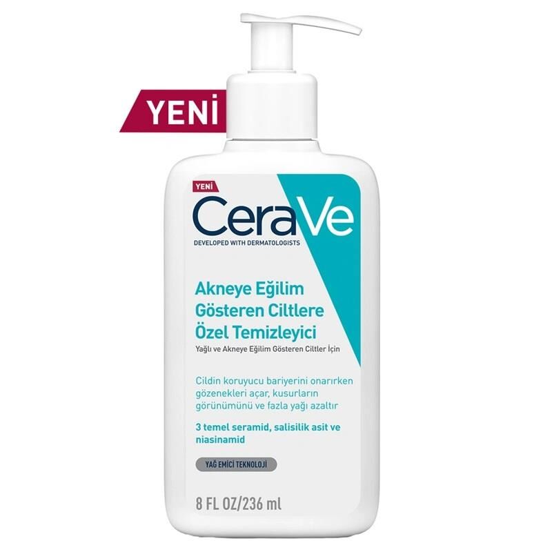 CERAVE Yağlı ve Düzensiz Ciltler için Yıkama Jeli 236 ml