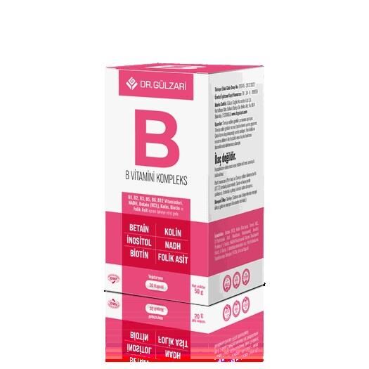 Dr.Gülzari B Kompleks 30 Kapsül