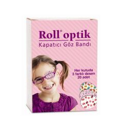Roll Optik Kapatıcı Göz Bandı KIZ 20 Adet
