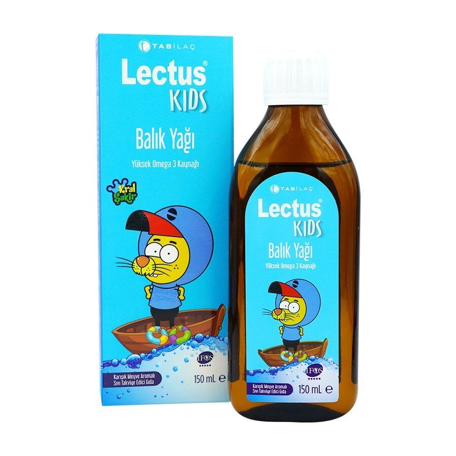 Lectus KIDS Balık Yağı Karışık Meyve Aromalı Şurup 150 ML
