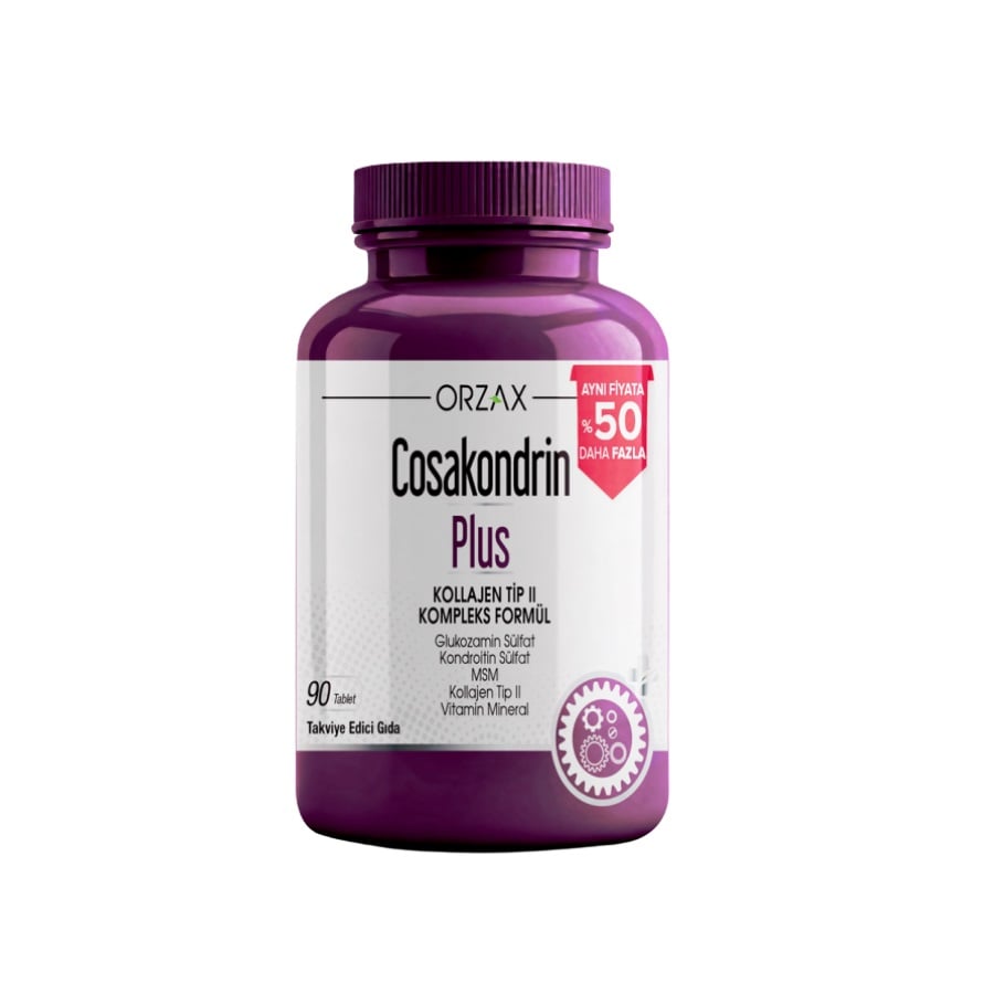 Orzax Cosakondrin Plus Kollajen Tip II 60 Tablet %50 Daha Fazla