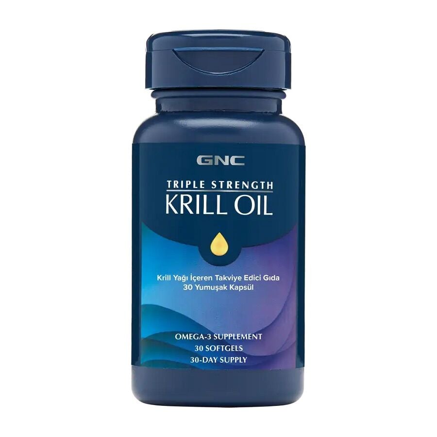 GNC Triple Strenght Krill Oil 30 Yumuşak Kapsül