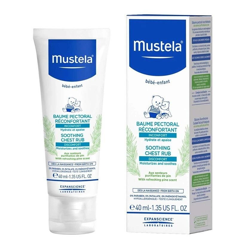 Mustela Soothing Chest Rub 40 ml - Rahatlatıcı Göğüs Balsamı