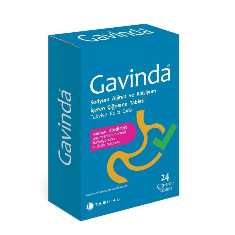 Gavinda 24 Çiğneme Tableti