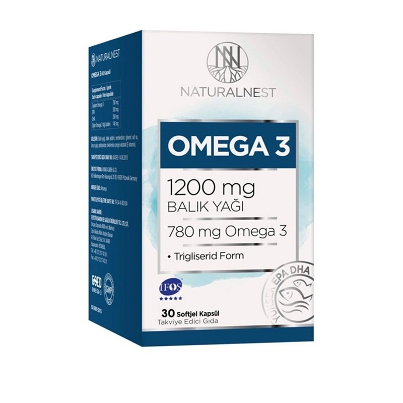Naturalnest Omega 3 1200mg 30 Kapsül