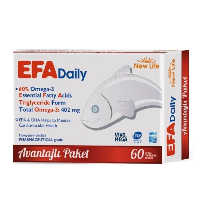 New Life EFA Daily 60 Kapsül