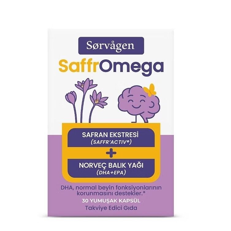 Sorvagen SaffrOmega Safran+Omega 3 30 Kapsül
