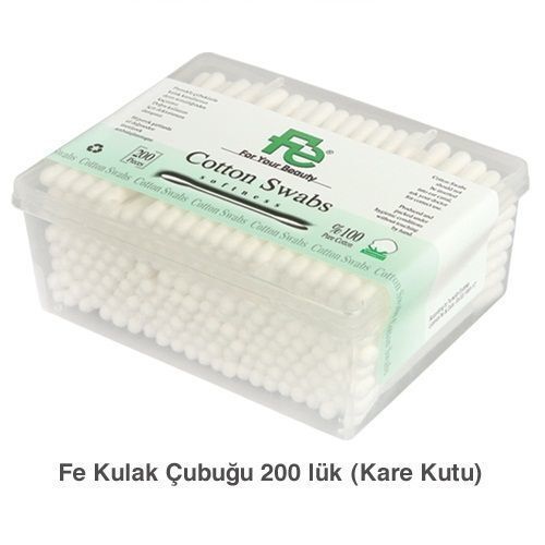 Fe Kulak Temizleme Çubuğu 200'lük Kare Kutu