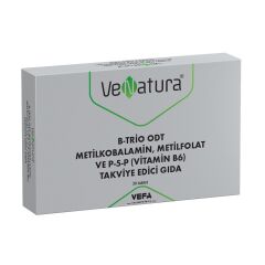 VeNatura B-Trio ODT Metilkobalamin,Metilfolat Ve P-5-P Tablet 30lu