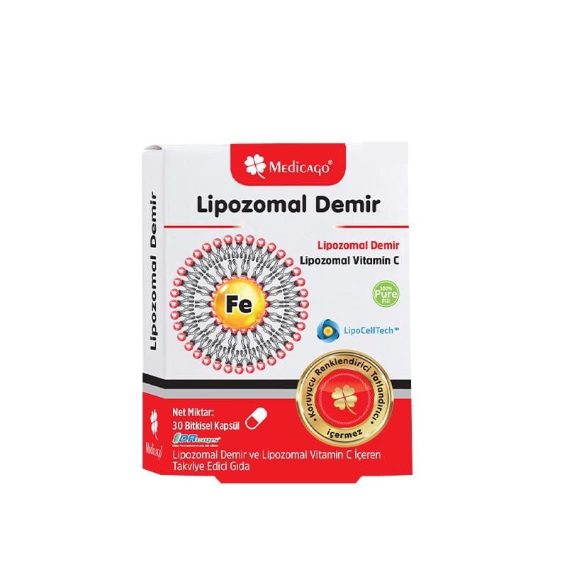 Medicago Lipozomal Demir 30 Kapsül