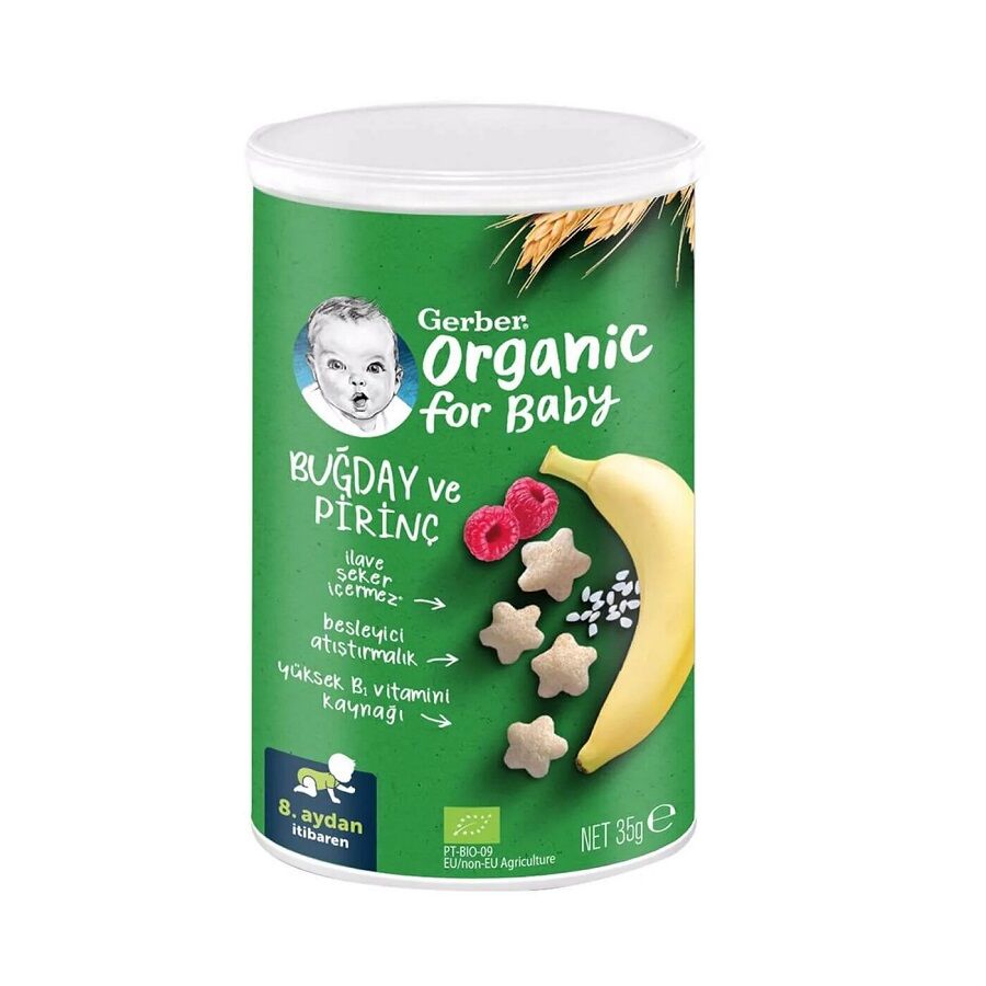 Gerber Organik Pirinçli Buğdaylı Kraker 35 gr