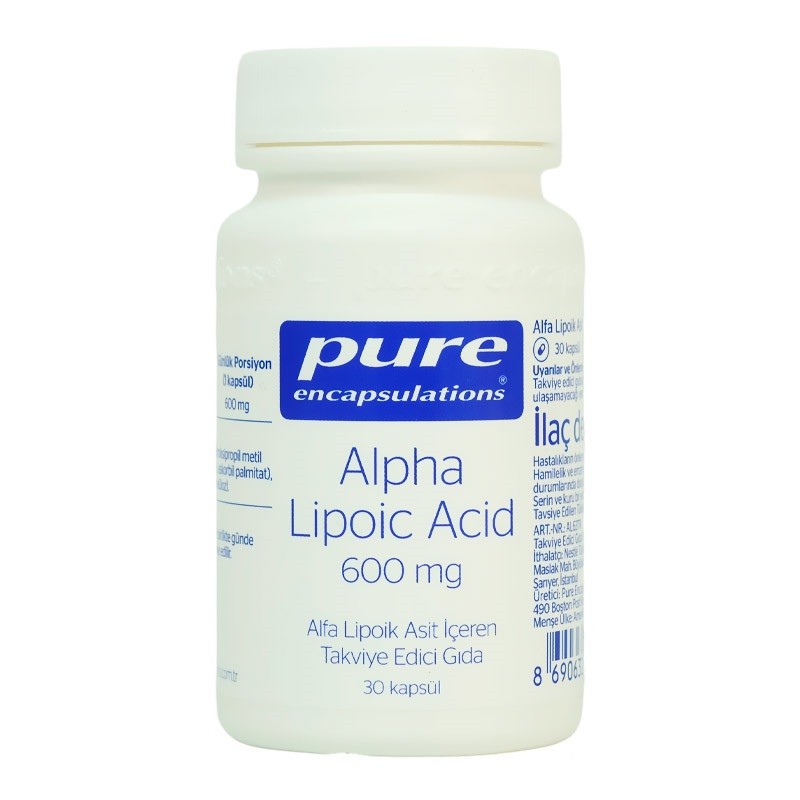 Pure Alpha Lipoic Acid 600 MG 30 Kapsül