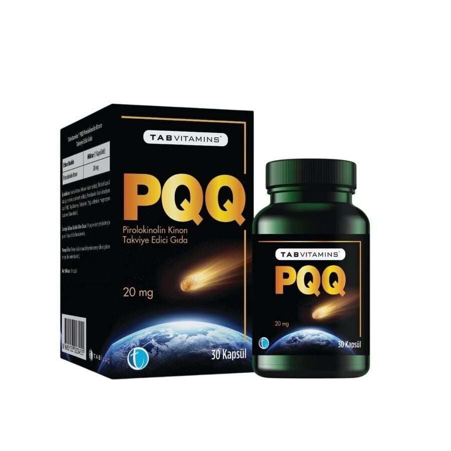 TabVitamins PQQ Pirolokinolin Kinon 20 Mg 30 Kapsül