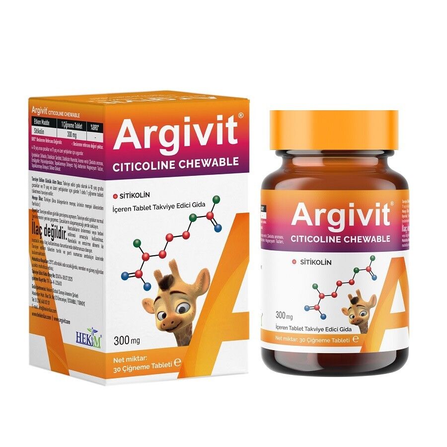 Argivit CITICOLINE 30 Çiğneme Tableti