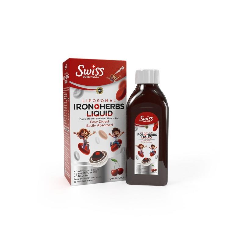 Swiss Bork IRON HERBS LIQUID KIDS 150 ML Sirop