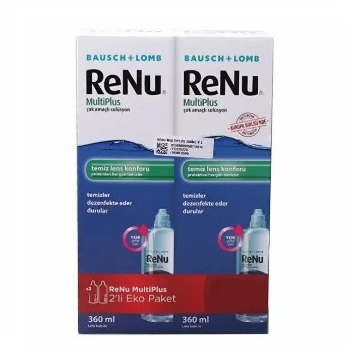 Renu Multiplus Lens Solüsyonu 360ml 2'li Ekonomik Paket