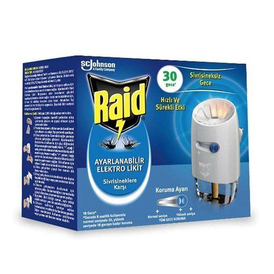 Raid Ayarlanabilir Elektrolikit 30 Gece 21 ml