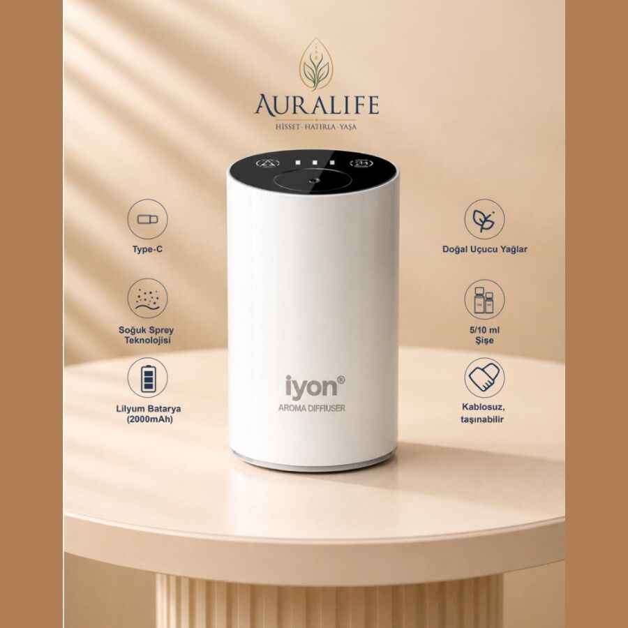 Auralife Iyon Duo Difuzor Beyaz