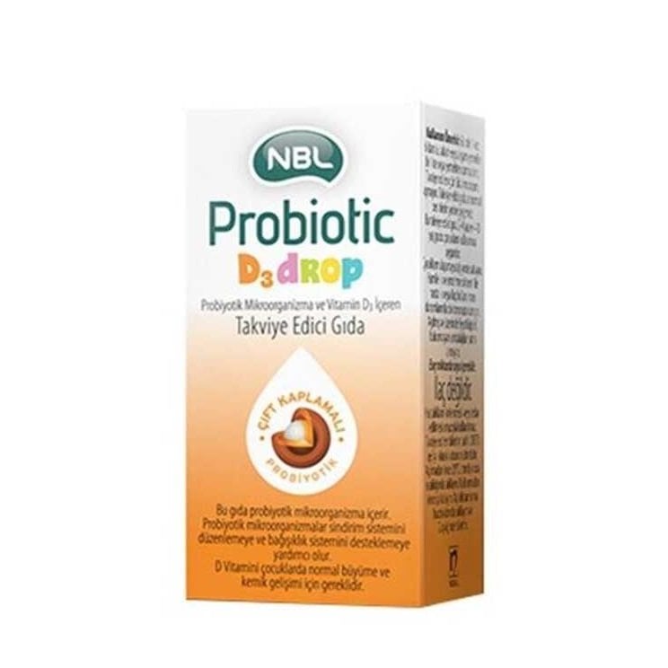 NBL Probiotic D3 Drops - Probiyotik Vitamin D3 Damla 7.5ml