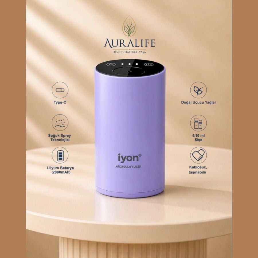 Auralife Iyon Mini Difuzor Lila
