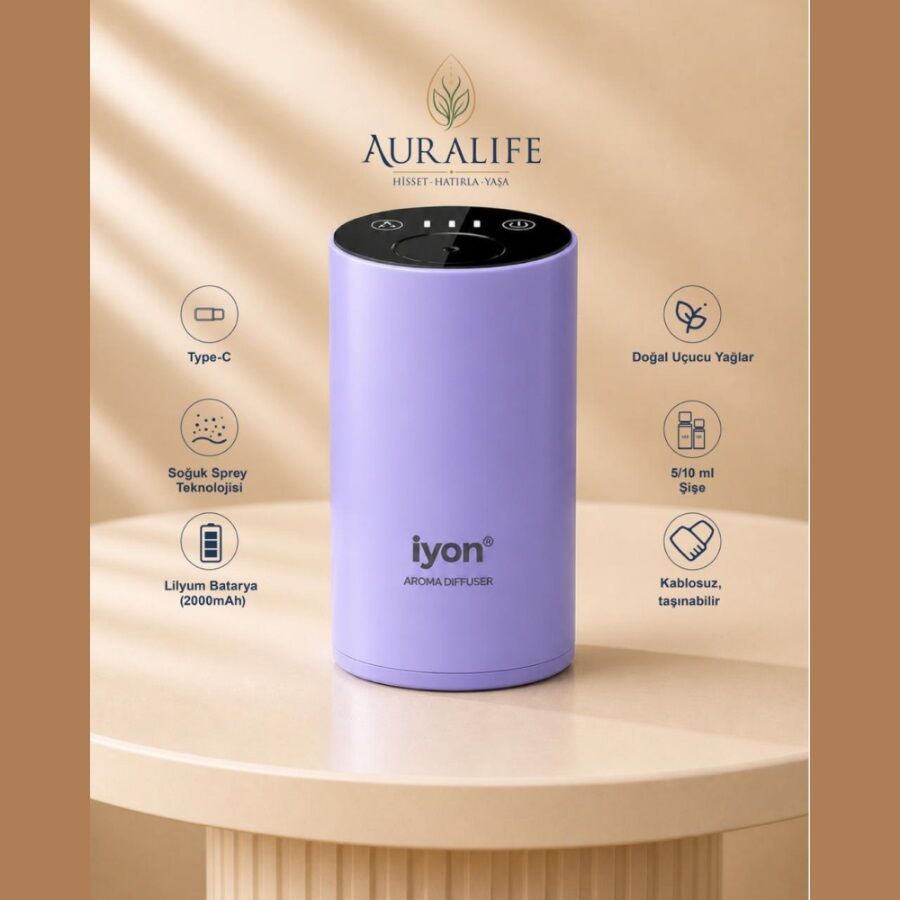 Auralife Iyon Mini Difuzor Lila