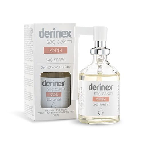 Derinex Kadın Saç Dökülmesine Etkili Sprey 50 ml