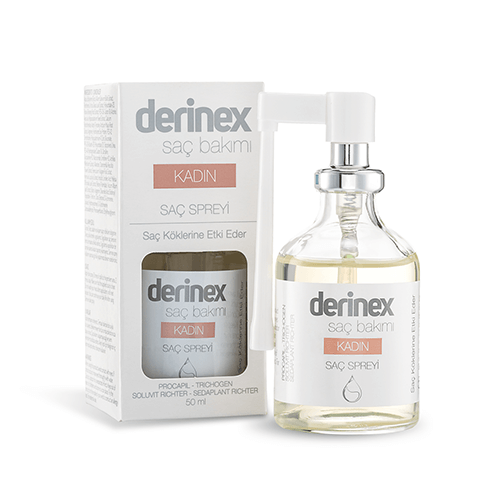Derinex Kadın Saç Dökülmesine Etkili Sprey 50 ml