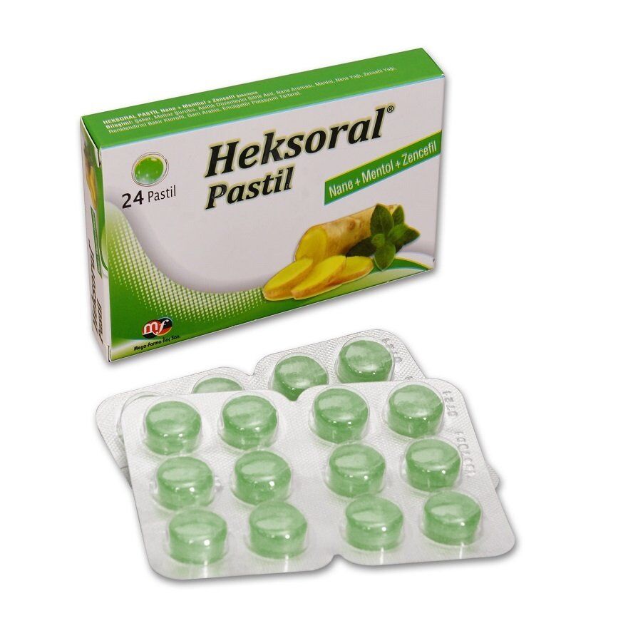 Heksoral Nane + Mentol + Zencefil 24 Pastil