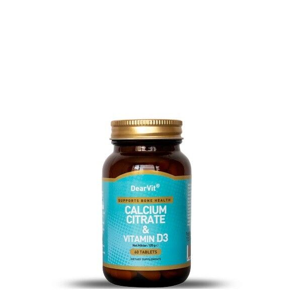 Dearvit Calcium Citrate & Vitamin D3 60 Tablet