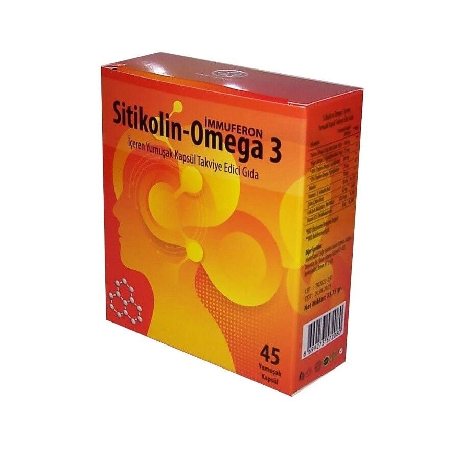 Immuferon Sitikolin-Omega 3 45 Yumuşak Kapsül