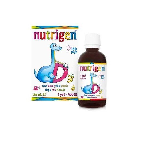 Nutrigen Vitamin D3 400İU Hem Damla Hem Sprey 20ml - 150 Puf