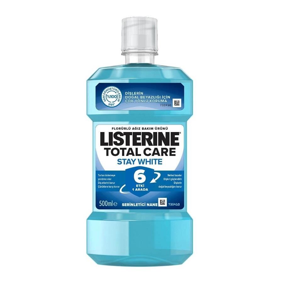 Listerine Total Care Stay White Ağız Bakım Suyu 500 ml