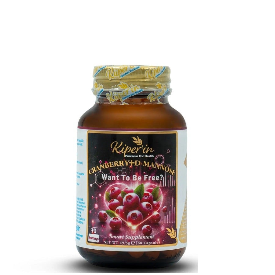 Kiperin Cranberry, D-Mannoz, C Vitamin 60 Kapsül