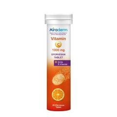 Miraderm  Vitamin C 1000mg 20 Efervesan Tablet