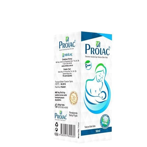 MB Prolac Emziren Anneler için Bitkisel Takviye Edici Gıda Damla 50ml