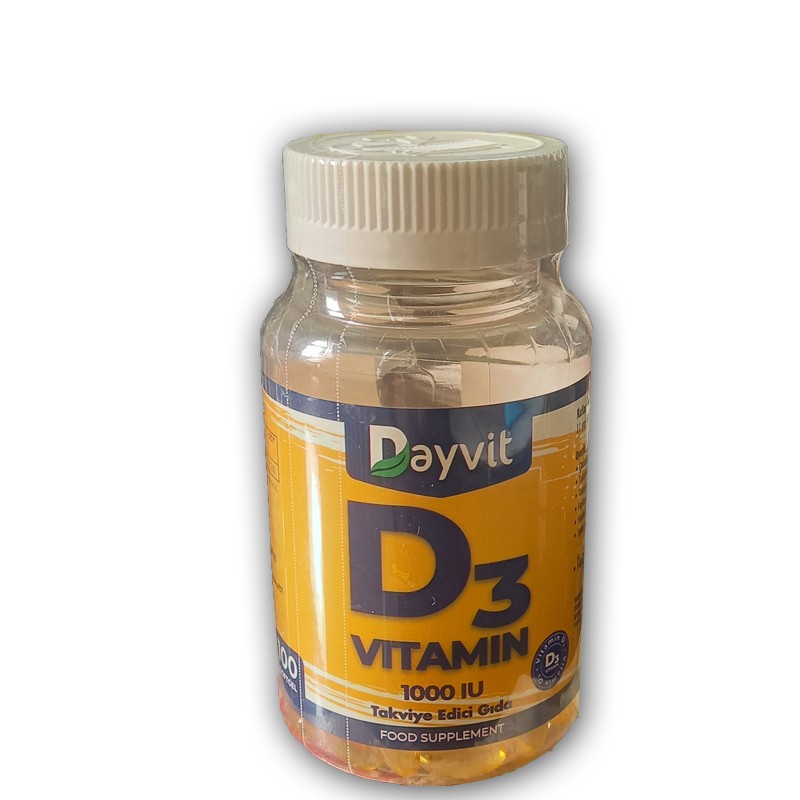 Dayvit Vitamin D3 1000IU 100 Kapsül